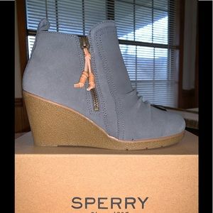 Sperry Smoked Pearl Harper Kara Leather wedge Boot